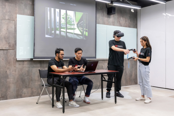 Students with VR