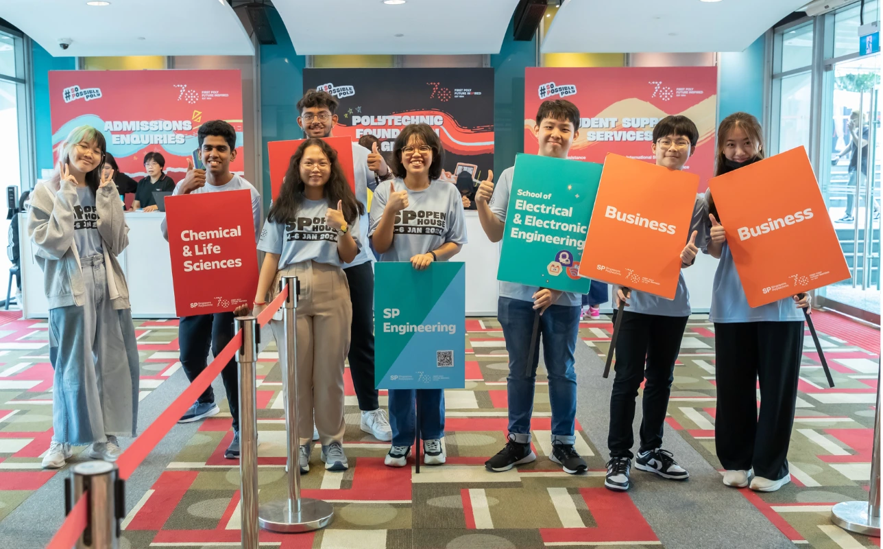 student holding signages