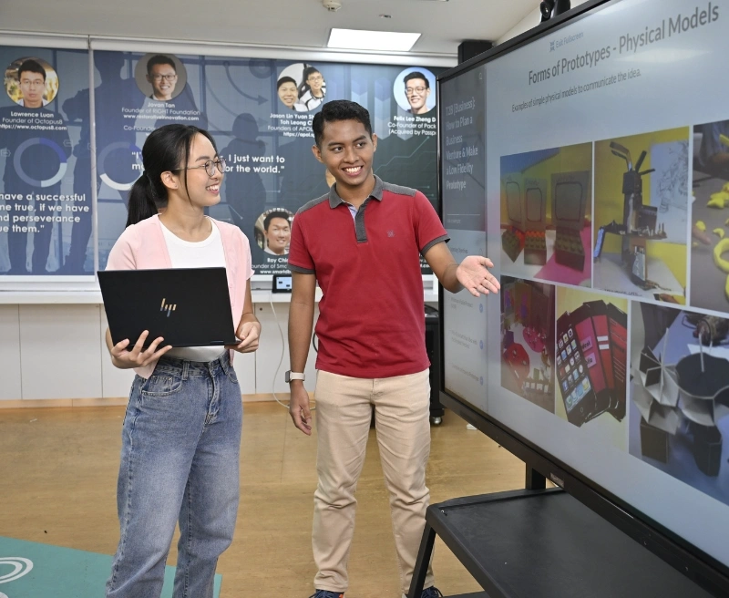 Students presenting