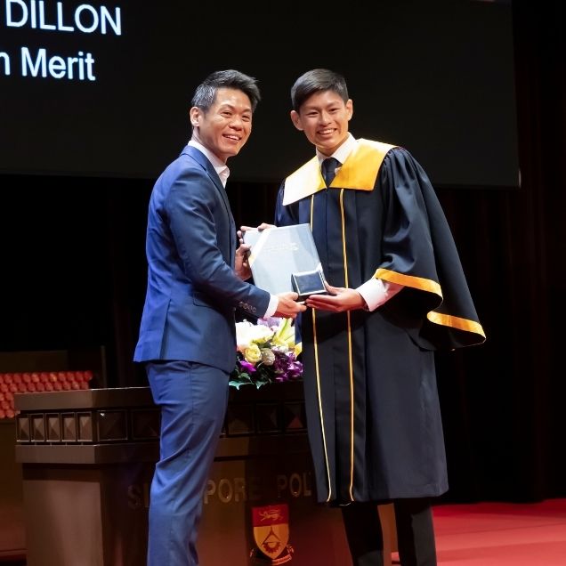 Top SP Student Receiving His Cert